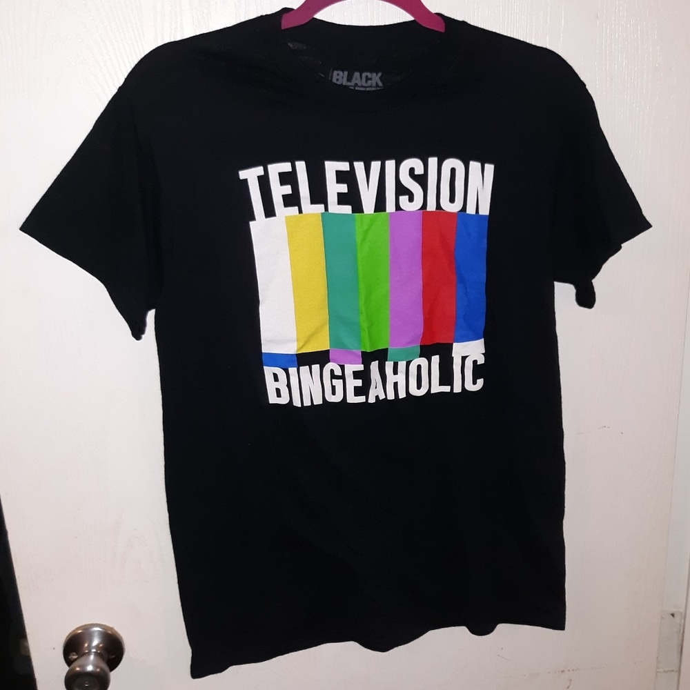 Black Matter Television Bingeaholic Men's T-Shirt